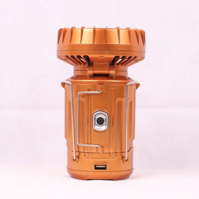 6 in 1 Portable Outdoor LED Camping Lantern With Fan