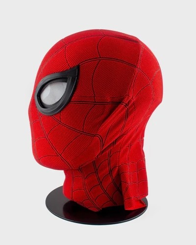 SPIDER MAN MASK WITH MECHANICAL LENSES.