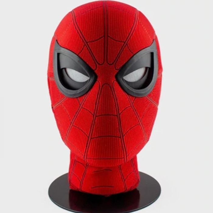 SPIDER MAN MASK WITH MECHANICAL LENSES.