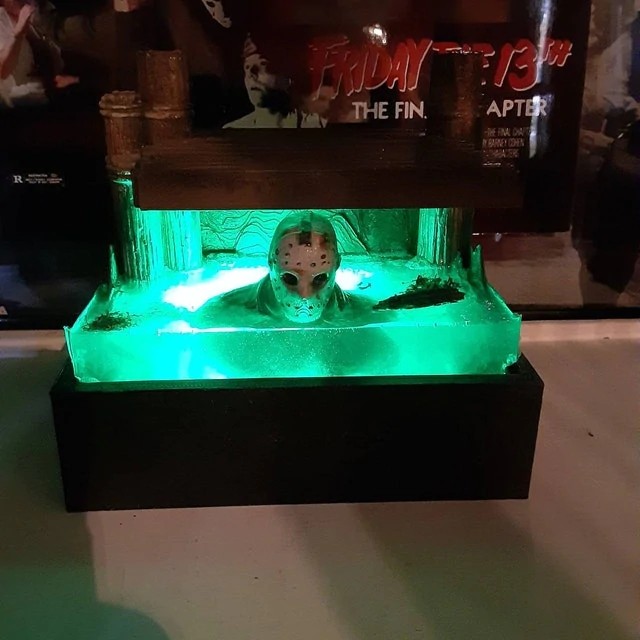 Horror film light up diorama