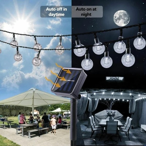 🔥Last Day Special Sale 50% OFF - Solar Powered LED Outdoor String Lights