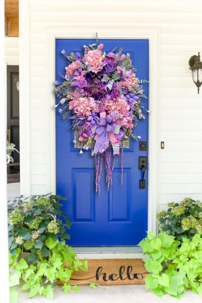 💖Last day discount!!💖Happy Mother’s Day Garden Wreath-Mother’s Day Hydrangea Floral Wreath