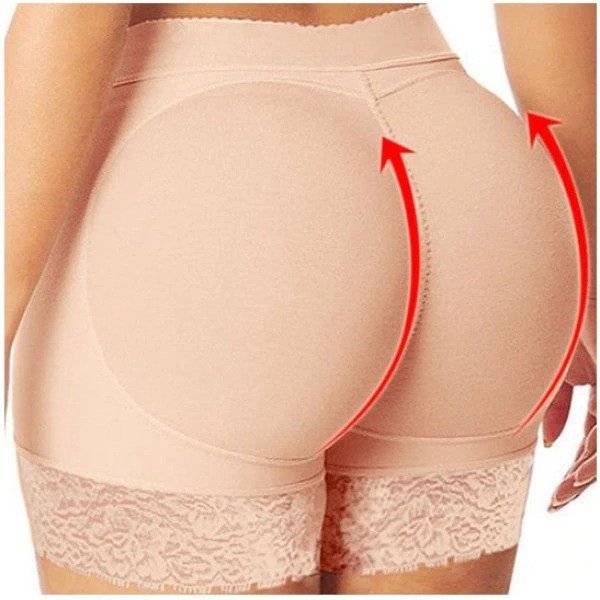 Womens Seamless Butt Lifter Padded Lace Panties