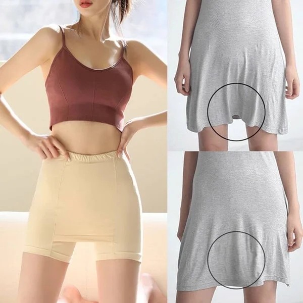 🔥Hot Sale🔥Double-layer Front Crotch Ice Silk Safety Shorts