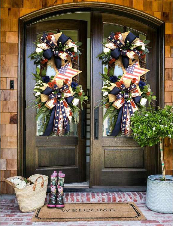 💜Hot Sale 45%OFF💜Star Patriotic Wreath-4th Of July Wreath