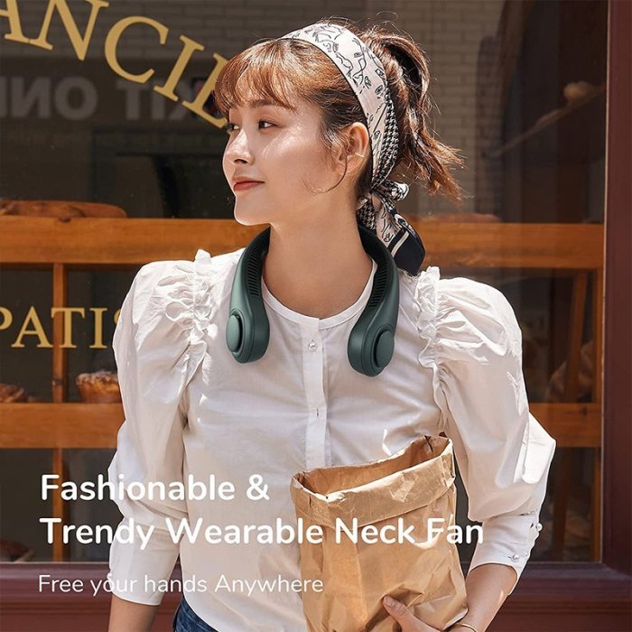 (🎁🔥Father's Day Sale-48% OFF)2022 New Portable Neck Fan-Buy 2 Free Shipping