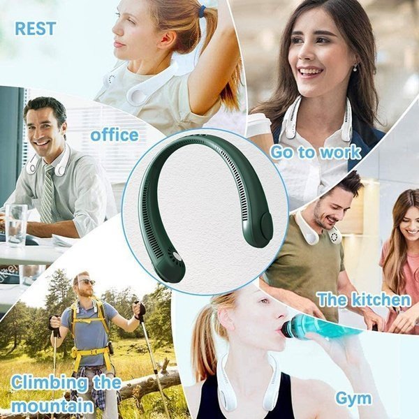 (🎁🔥Father's Day Sale-48% OFF)2022 New Portable Neck Fan-Buy 2 Free Shipping