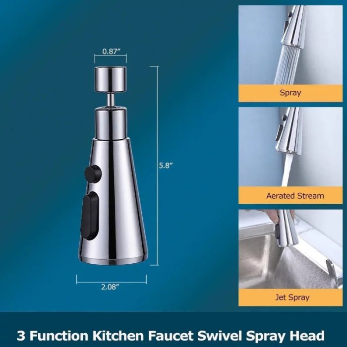 3 Way Kitchen Faucet