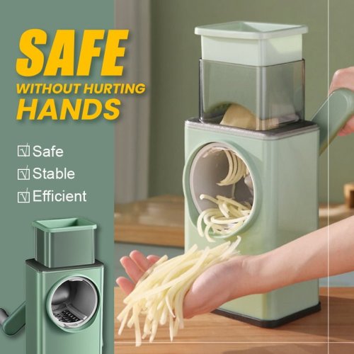 Hand-operated high-speed vegetable cutter