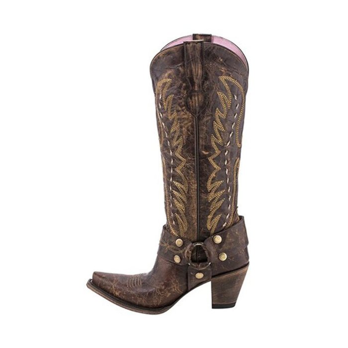 Women's Western Vintage Embroidery Boots