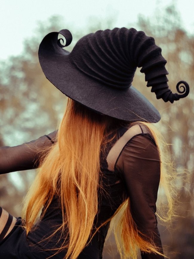 Halloween Party Felt Witch Hats