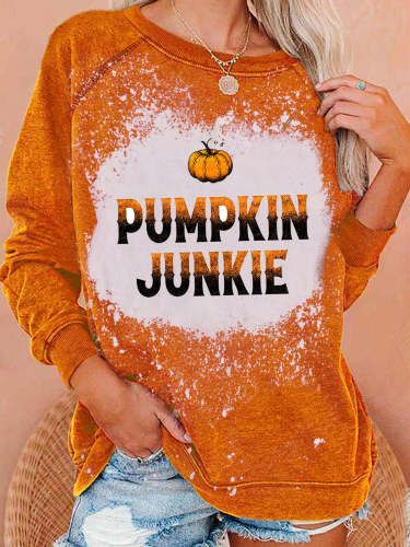 Pumpkin Junkie Long Sleeve Sweatshir