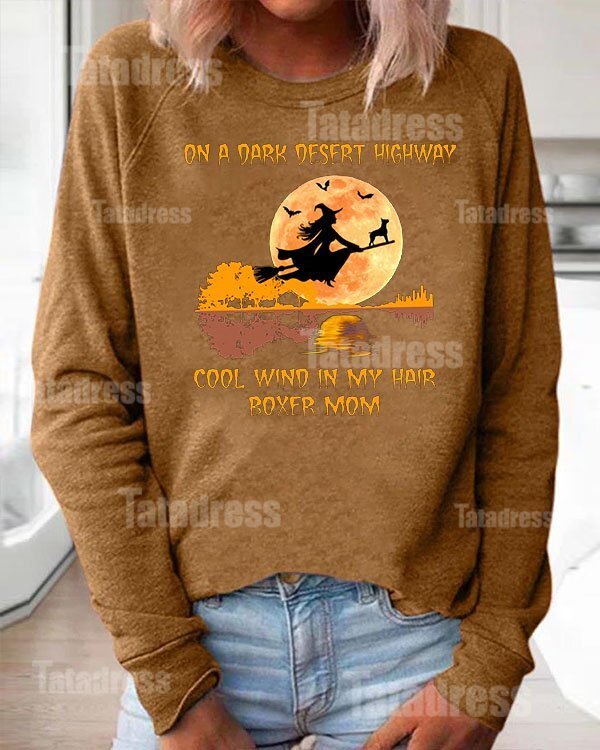 Halloween Print Loose Sweatshirt