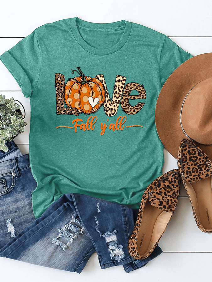 Women's IT'S FALL Y'ALL Casual Cotton Tee