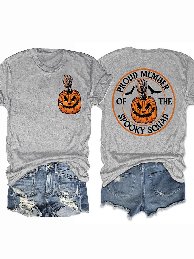 Women’s Halloween Print Casual T-Shirt