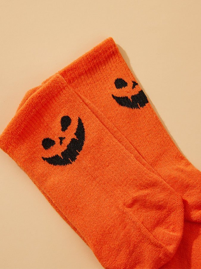 Halloween Funny Grimace Personality Trend Socks