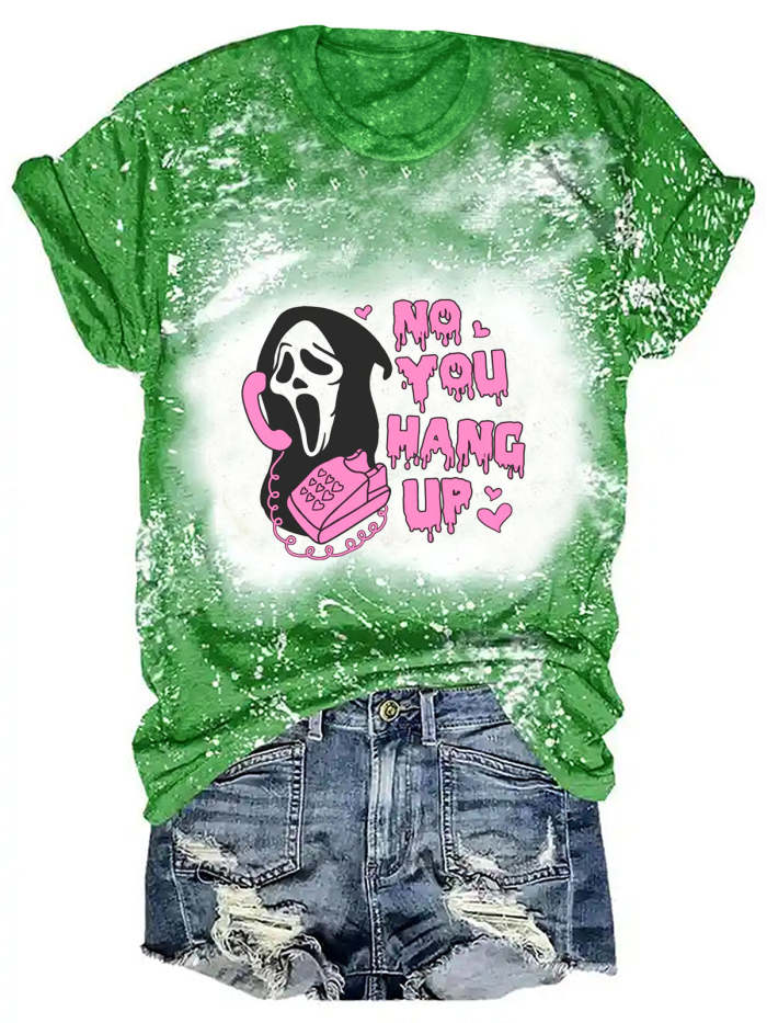 No, You Hang Up Ghost Tie Dye Women's T-shirt