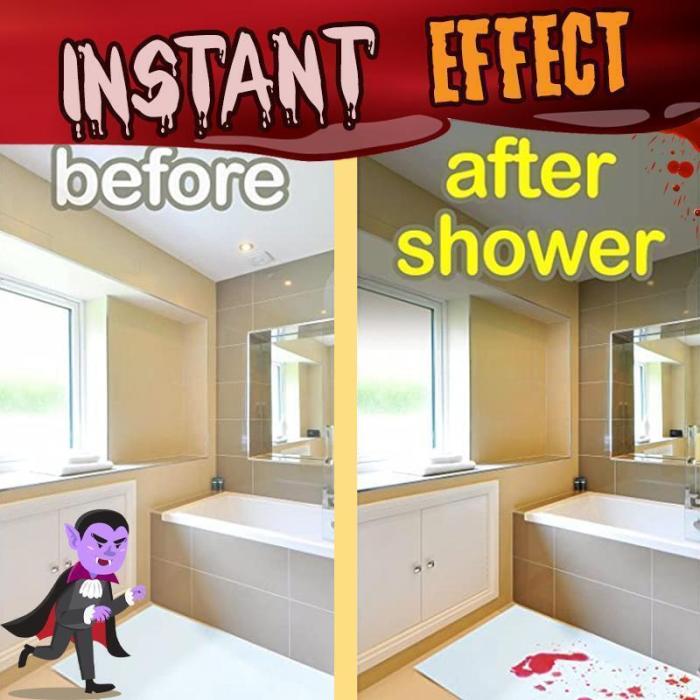 ( 🎃 Happy Halloween 🎃) Blood Red Bathroom Non-slip Floor Mat(🔥  BUY 2 FREE SHIPPING 🔥 )
