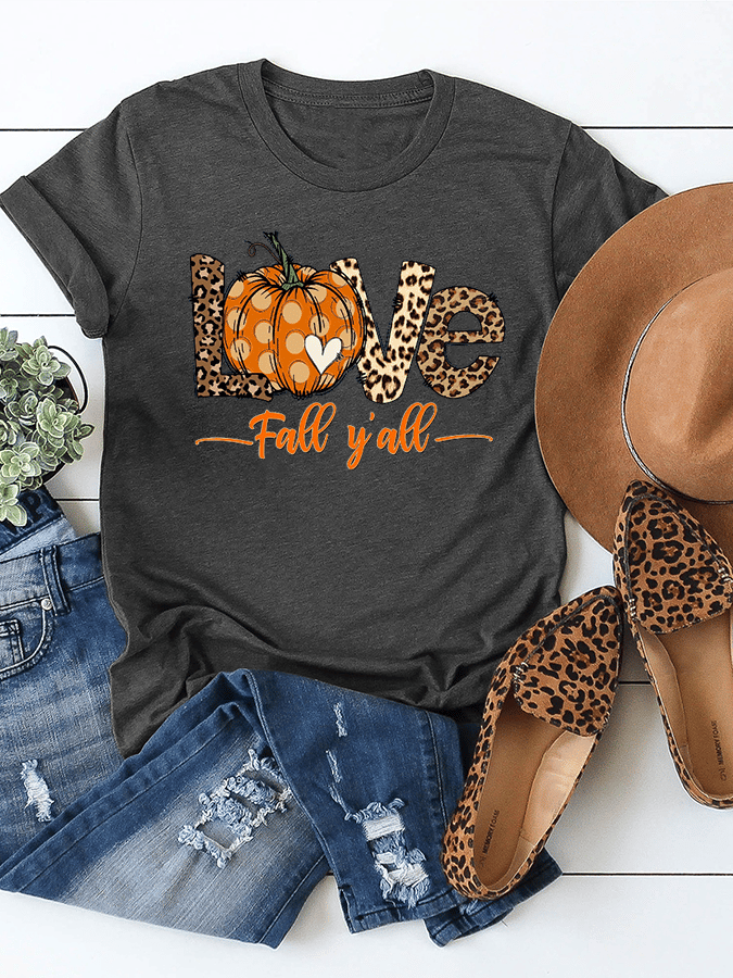 Women's IT'S FALL Y'ALL Casual Cotton Tee