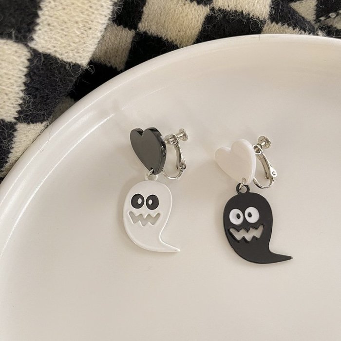 👻Halloween Earrings & Ear Clips pumpkin / castle / ghost / skull