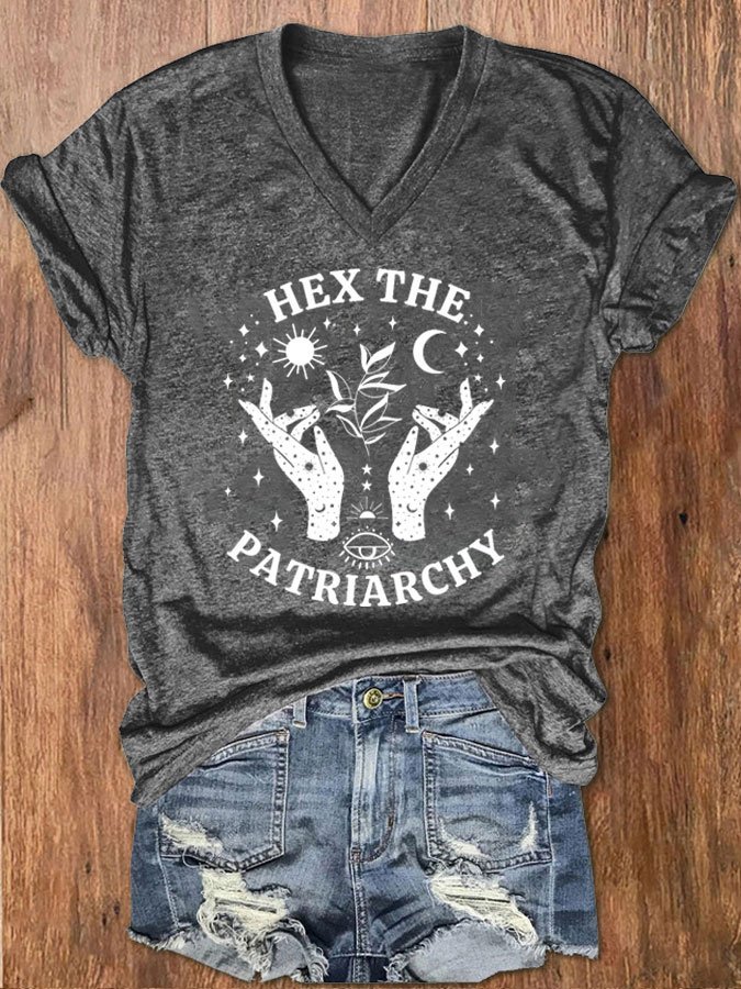 Women's Hex The Patriarchy Smash The Patriarchy Witch Shirt