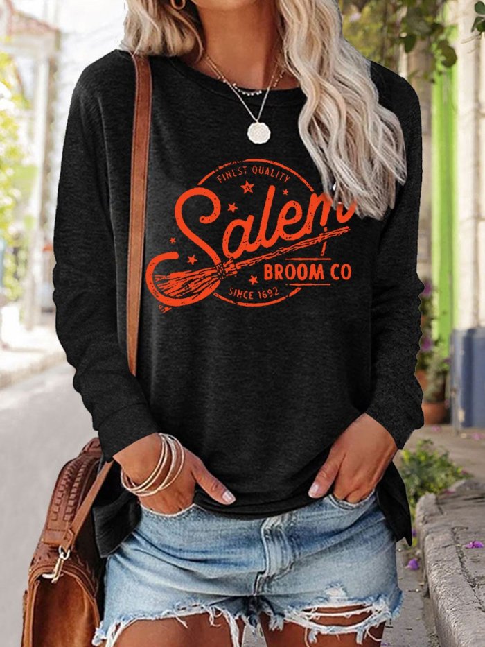 Salem Broom Company Since 1692  Print Casual T-Shirt