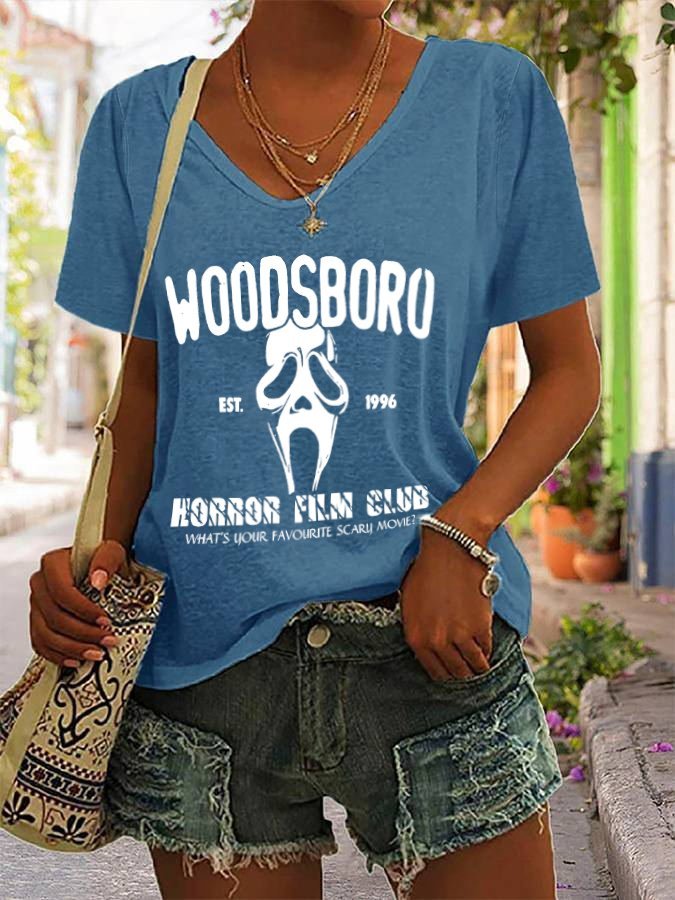 Women's Woodsboro Horror Film Club T-Shirt