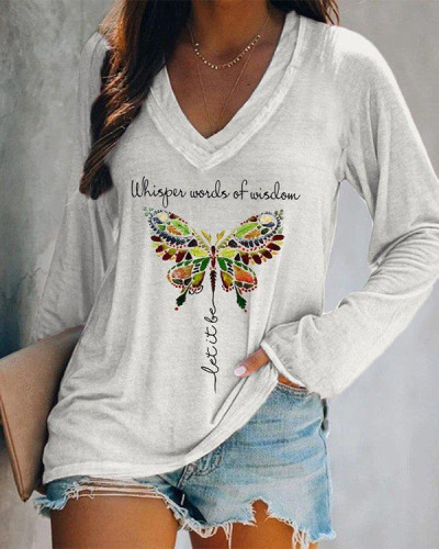 Whisper Words Of Wisdom Printed Women's T-shirt