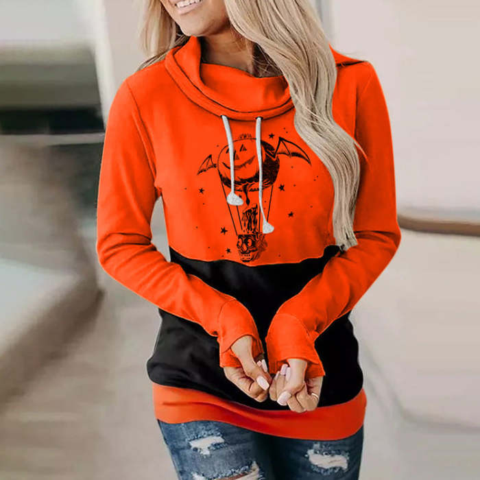 Halloween Pumpkin Color Matching Sweatshirt