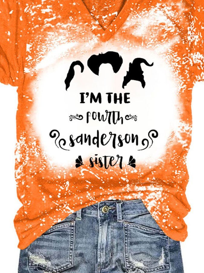 I'm The Fourth , Sanderson Sisters Tie-Dye Print T-Shirt