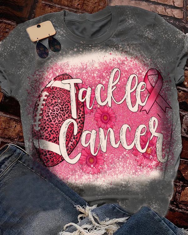 Breast Cancer Awareness Tackles Cancer Soccer Tie Dye Tops