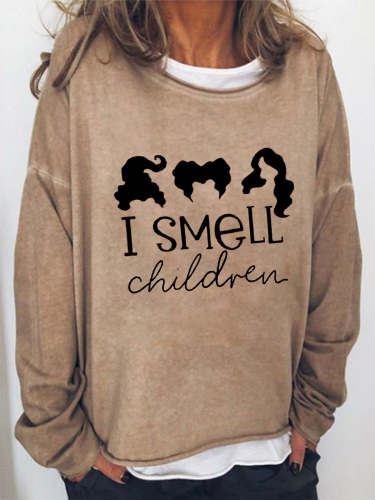 I Smell Children Funny Long Sleeve Blouse