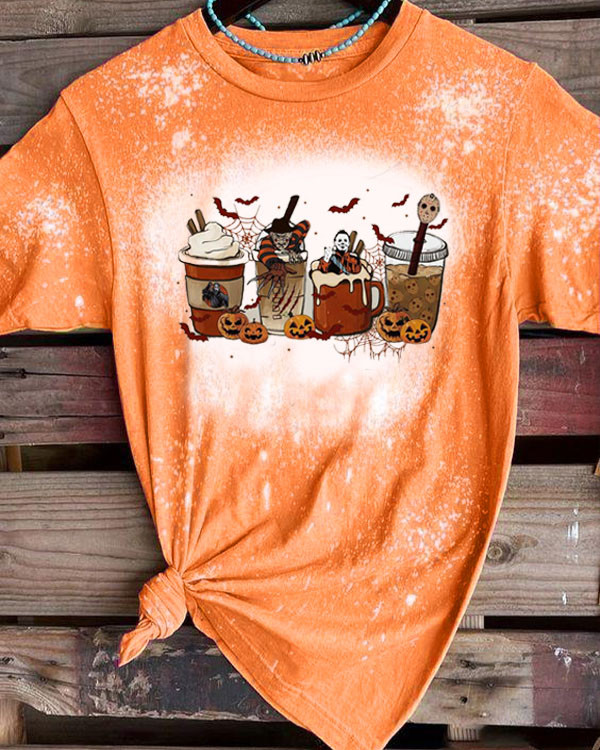 Horror Fall Coffee T-Shirt