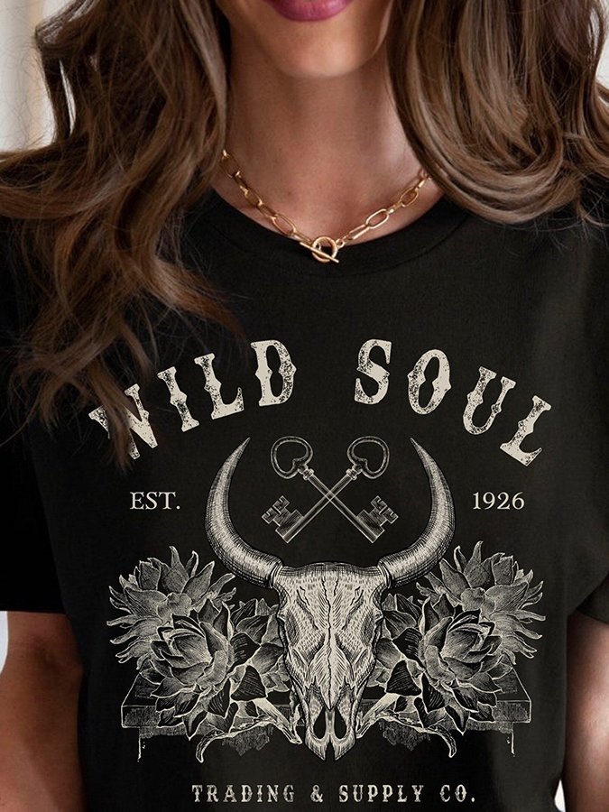 Women's Wild Soul Loose Casual T-Shirt