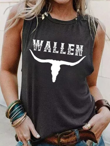 Women's Wallen Dangerous Album Print Sleeveless T-Shirt