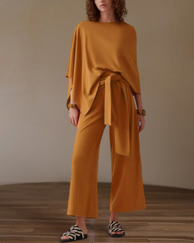Cape Chic Loose Casual Outfit