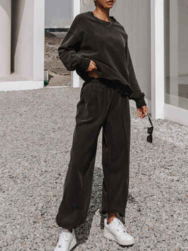 Two-piece Sports And Leisure Sweater Suit