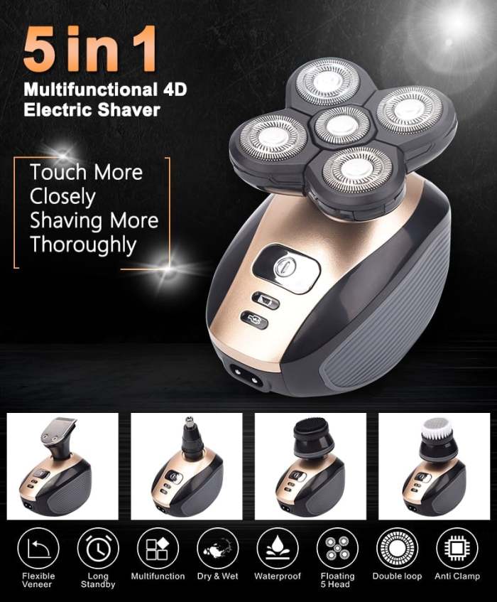 (🎄Christmas Sale- 49% OFF💝) 5 In 1 Multifunctional 4D Electric Shaver