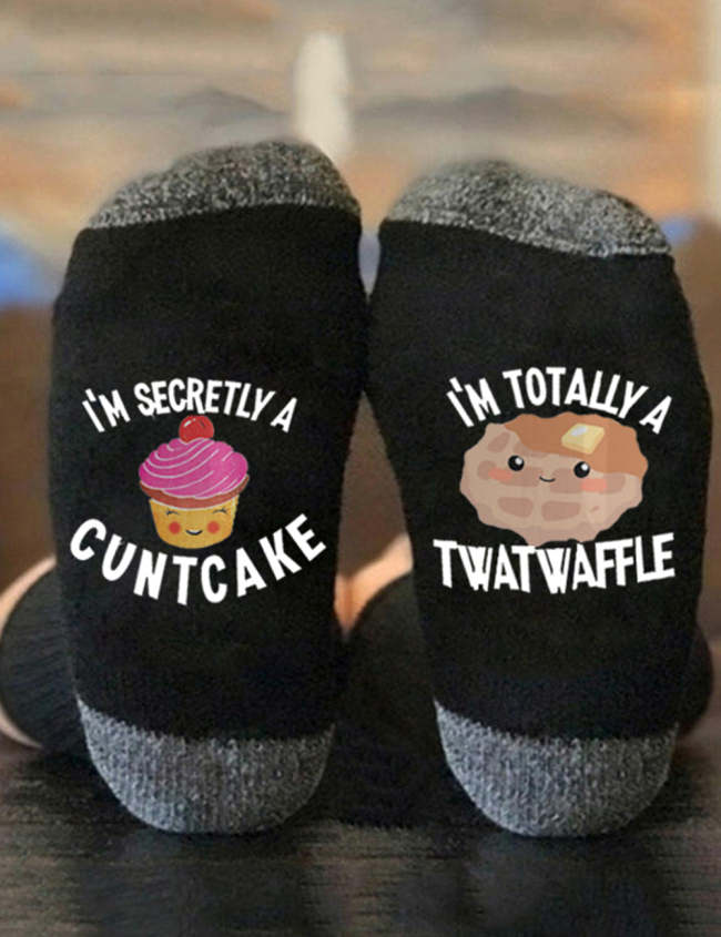Hot Sale I'm Cuntcake Twatwaffle Socks