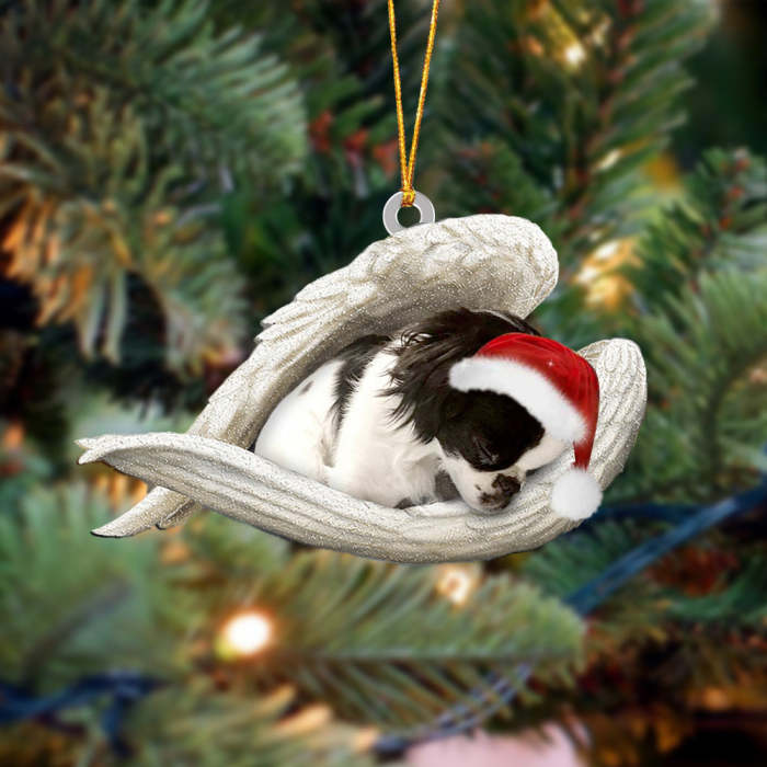 Japanese Chin Sleeping Angel Christmas Ornament