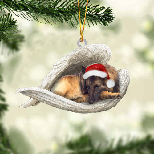 Belgian Shepherd Sleeping Angel Christmas Ornament