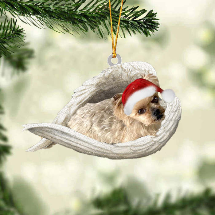 Yorkshire terrier Sleeping Angel Christmas Ornament