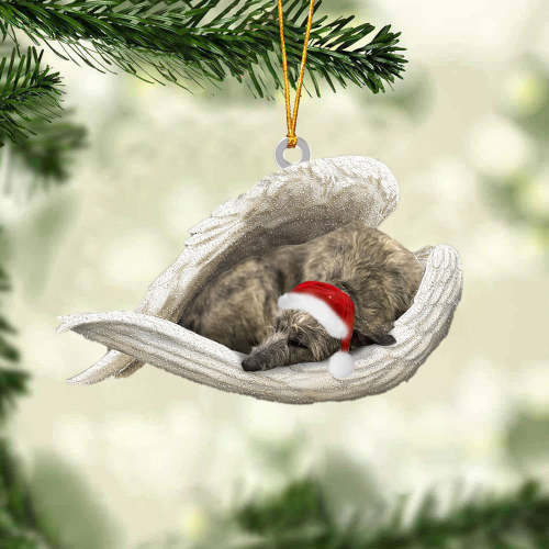 Irish wolfhound Sleeping Angel Christmas Ornament