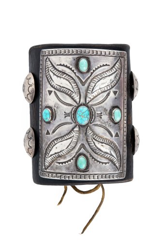 Bracelet, Ketoh, Turquoise, Repousse, Vintage, 2680