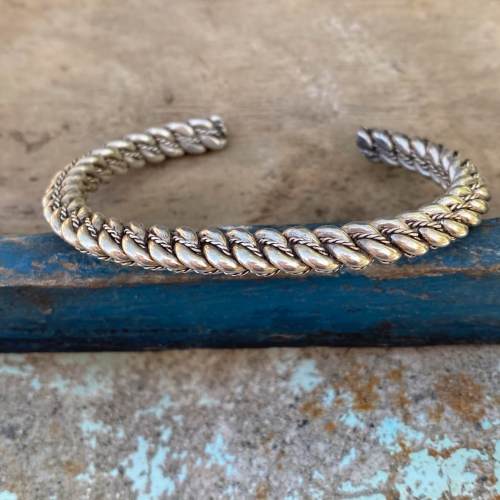 The Prettiest Sterling Silver Twisted Wire Cuff Bracelet Ever!