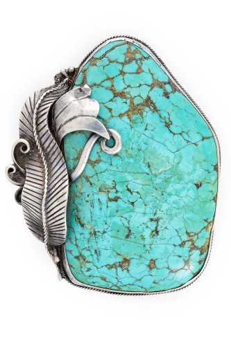 Cuff, Turquoise, Single Stone, Old Pawn, Vintage, 2713