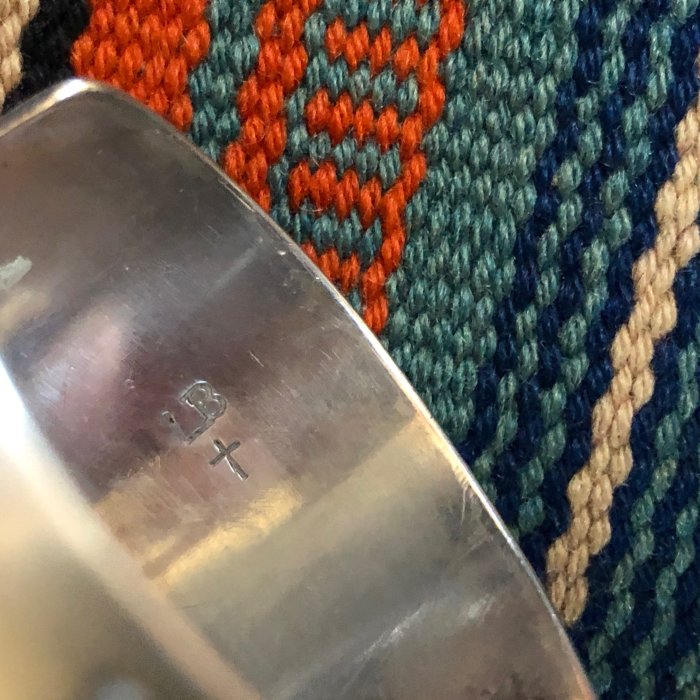Vintage Native American Sterling Silver Cuff Bracelet