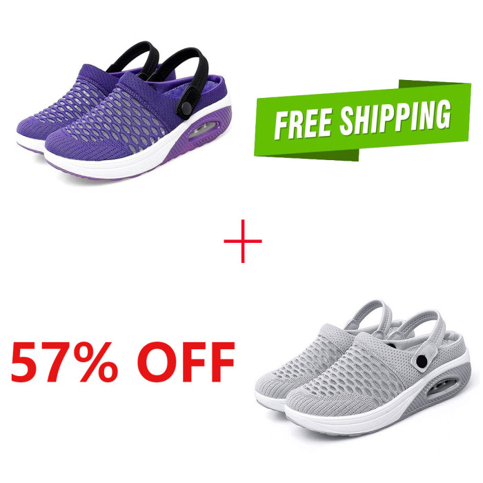 Women's Air Cushioned Slip-On Walking Shoes.