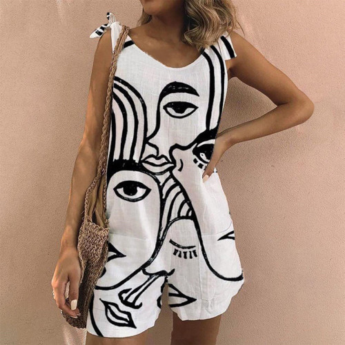 Abstract print jumpsuit