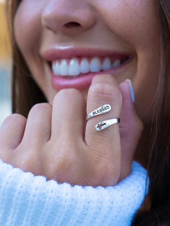 Blessed Cross Faith Ring